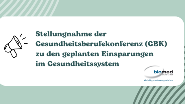 Stellungnahme GBK Einsparungen